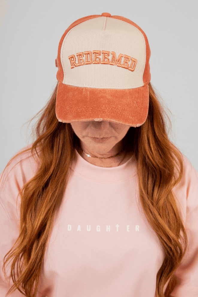 Orange Washed Redeemed Cap