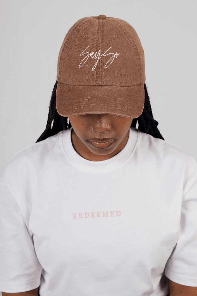 Brown Washed Say So Cap