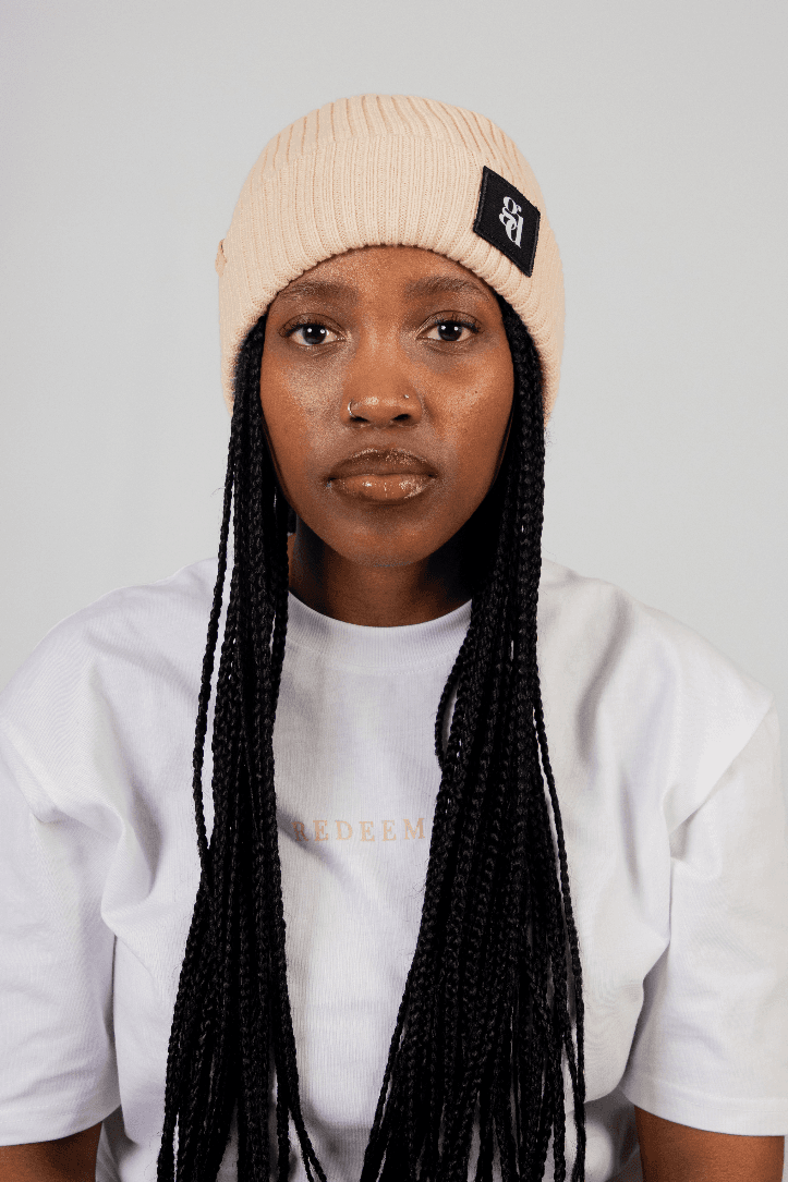 Beige GD Beanie