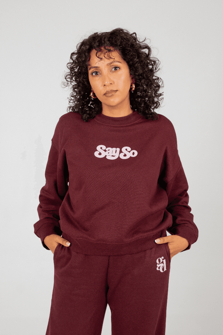 Burgundy Say So Tracksuit