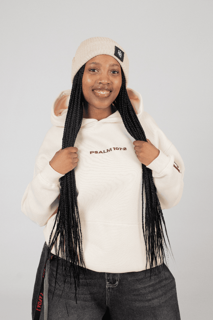 Cream Psalm 107:2 Hoodie