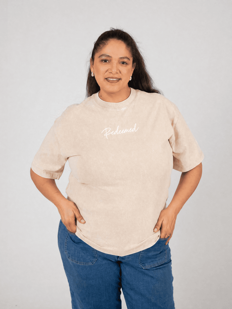 Beige-Wash Redeemed T-shirt