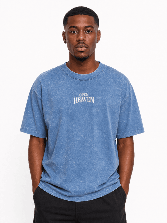 Open Heaven Blue Washed T-shirt