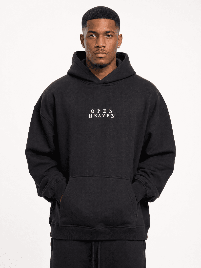Open Heaven Lettered Hoodie