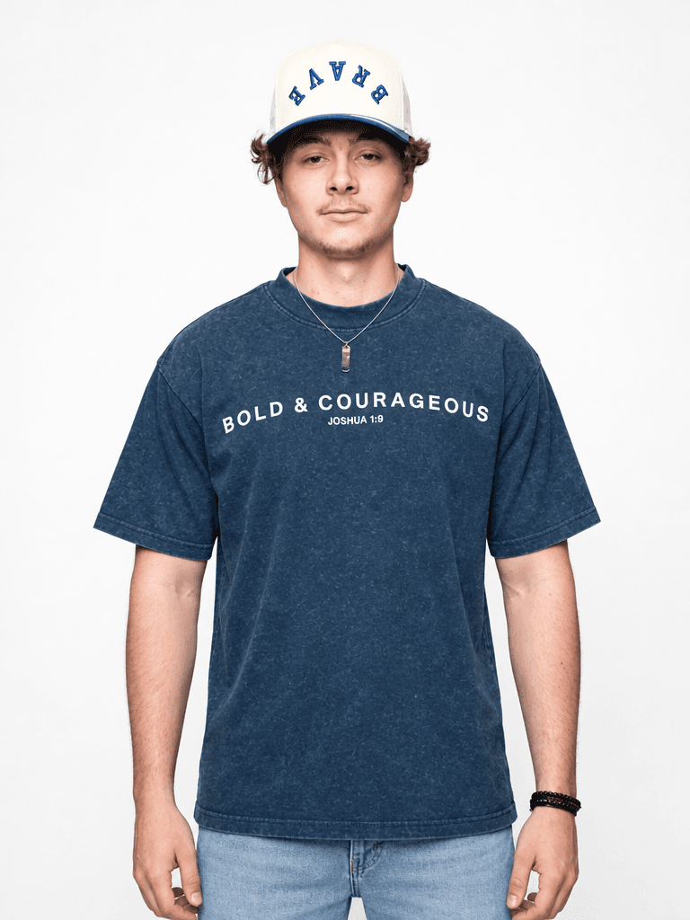 Navy Bold & Courageous T-Shirt