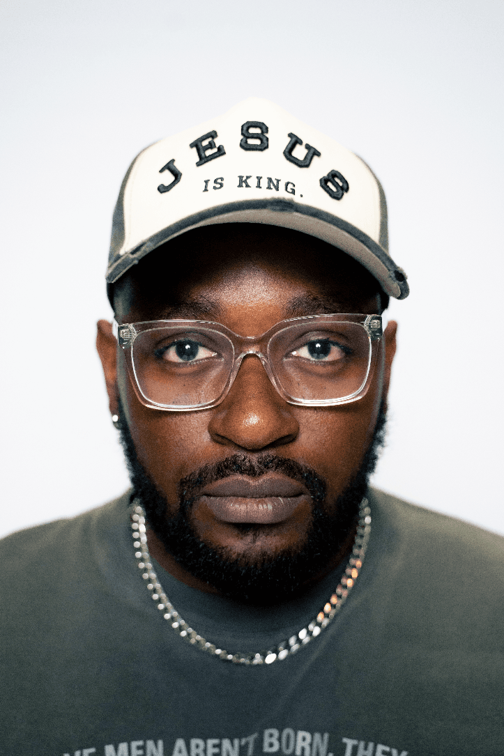 White Denim Jesus is King Cap
