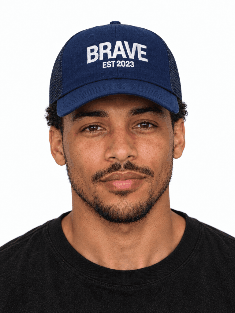 Navy Foam Trucker Brave Cap